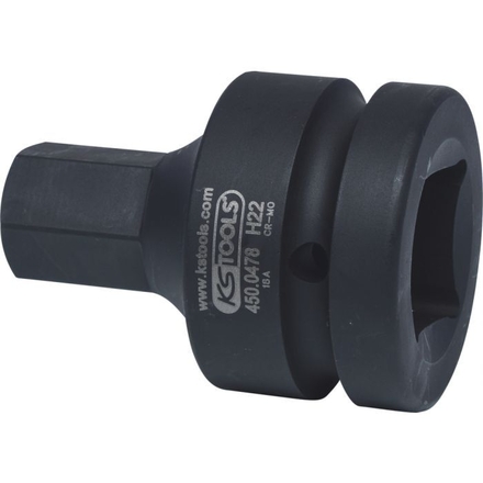 Douille tournevis à chocs 6 pans 1'', 22 mm KSTOOLS - 4500478