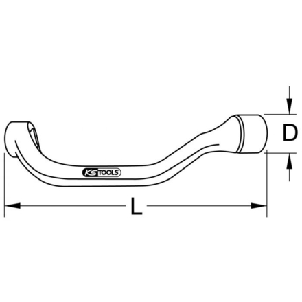 Clé 12 pans pour culasse Mercedes 17 mm KSTOOLS - 4550017