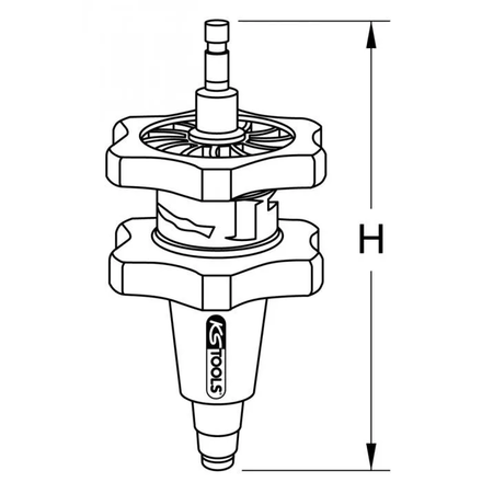 Adaptateur conique de test pour circuit de refroidissement, 17-24 mm KSTOOLS - 4550141