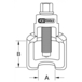 Extracteur de rotule universel Vibro-Impact 32x90 mm KSTOOLS - 4600475