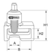 Arrache-rotules pour Volvo, 85,0 mm KSTOOLS - 4603945