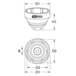 Douille à 6 ergots Ø 107 mm pour écrou d'essieu Mercedes KSTOOLS - 4604205