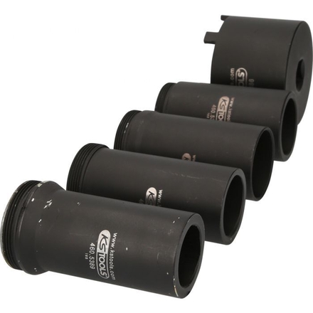 Jeu de douille à 6 ergots Ø 75 mm avec 4 tubes de centrage pour Mercedes, 5 pcs KSTOOLS - 4605385