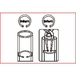 Pince à circlips pointes longues, coudée à 90°, L. 185 mm KSTOOLS - 5001037