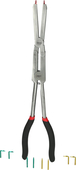 Pince à circlips extérieurs à double articulation avec pointes interchangeables, L. 345mm KS TOOLS - 500.7035