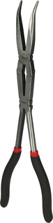 Pince à bec coudée à 45° à double articulation, L. 335mm KS TOOLS - 500.7163