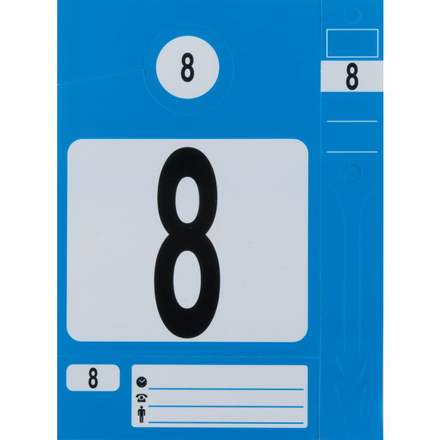 Jeu d'étiquettes et porte-clés, bleu, 300 pcs KSTOOLS - 500.8016