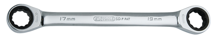 Clé polygonale à cliquet GEARplus®, 11/16''x3/4'' mm KS TOOLS - 503.4405
