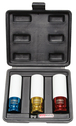 Jeu de 3 douilles à chocs pour jantes aluminium, 17, 19, 21 mm KS TOOLS - 515.1005