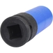 Douille à chocs longue 6 pans pour jantes aluminium - bleu foncé - 17 mm KSTOOLS - 5151073
