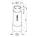 Douille 5 pans longue pour étrier de frein KSTOOLS - 5151101