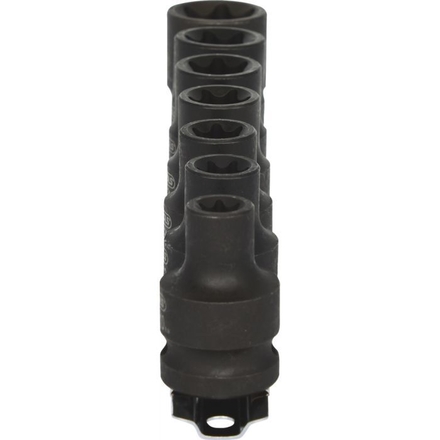 Jeu de douilles à chocs courte TORX® 1/2’’, 7 pièces, E10-E24 KSTOOLS - 5151106