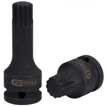 Douille à chocs courte 1/2'' XZN®, M16 - L. 75 mm KSTOOLS - 5151174