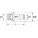 Coupleur rapide fileté mâle 1/2'' - L.44mm KSTOOLS - 5153452