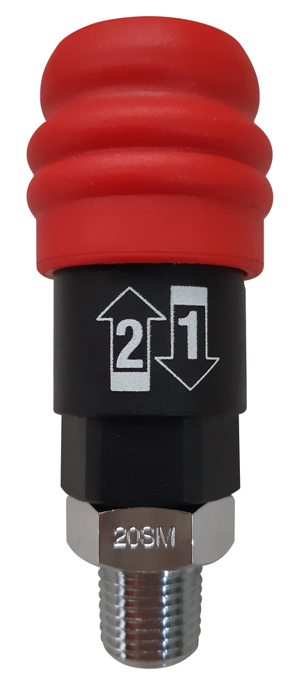 Coupleur rapide fileté mâle 1/2'' - L.44mm KS TOOLS - 515.4452