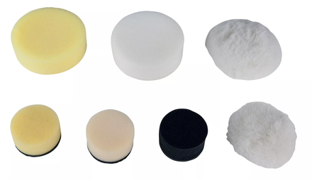 Tampons de nettoyage en plastique blanc Diam. 50mm pour 515.5125, 5 pcs KS TOOLS - 515.5127