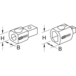 Adaptateur 9x12 mm pour clé à emmanchement ,14x18 mm KSTOOLS - 5162040