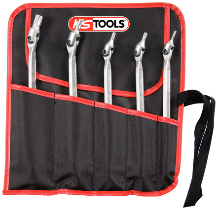 Jeu de 5 clés à embouts articulés TORX® KS TOOLS - 517.0320