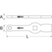 Clé à frapper TORX® E 24 pour raccords d'étriers de frein KSTOOLS - 5170914