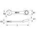 Clé mixte courte, 5 mm KSTOOLS - 5180003