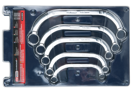 Jeu de 5 clés polygonales demi-lune KS TOOLS - 518.0850
