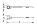 Clé pour échafaudage 4 en 1, 19x22 mm KS TOOLS - 522.2219