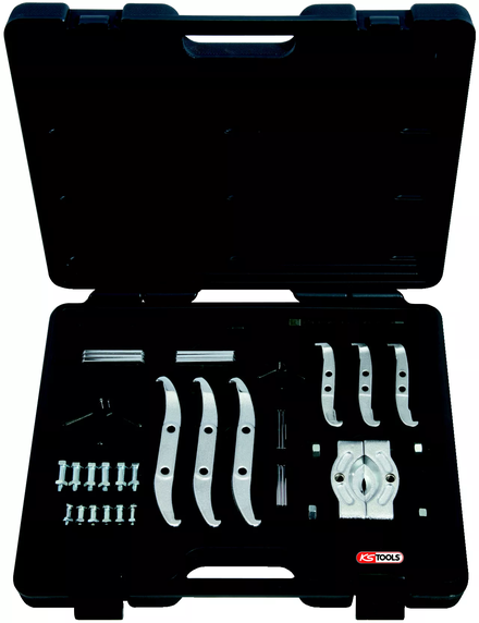 Coffret extracteur 2 et 3 griffes 4'' et 6'' et décolleur de roulements 35p KS TOOLS - 700.1100