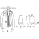 Extracteurs à 3 bras pour cosses de batterie, M10x100 mm KSTOOLS - 7001169