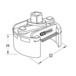 Clé universelle pour filtre à huile 80-110 mm KSTOOLS - 7005006