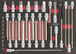 Module d'embouts longs pour la mécanique 1/4'' - 1/2'', 38 pièces KS TOOLS - 712.5038
