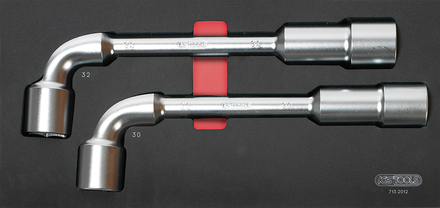 Module de clés à pipe débouchées - 6 pans, 2 pièces KS TOOLS - 713.2012
