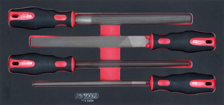 Module de limes demi-douces, 4 pièces KS TOOLS - 713.3004