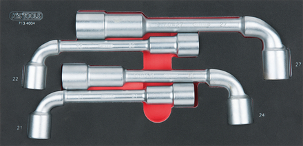 Module de clés à pipe débouchées - 6 pans, 4 pièces KS TOOLS - 713.4004