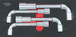Module de clés à pipe débouchées - 6 pans, 4 pièces KS TOOLS - 713.4004