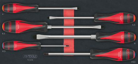 Module de tournevis ULTIMATE® Fente - POZIDRIV®, 6 pièces KS TOOLS - 713.5016