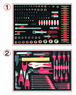 Composition d'outils pour servante 184 pièces KS TOOLS - 714.0184