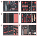 Composition d'outils 6 tiroirs pour servante, 428 pièces KS TOOLS - 714.0425