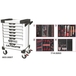 Servante ULTIMATE blanche 7 tiroirs équipée de 263 outils KS TOOLS - 803.7263