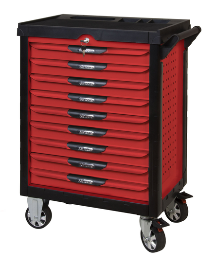 Servante ULTIMATE rouge, 9 tiroirs KS TOOLS - 809.0009
