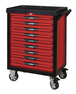 Servante ULTIMATE rouge, 9 tiroirs KS TOOLS - 809.0009
