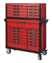 Servante 13 tiroirs et coffre 8 tiroirs, vides KS TOOLS - 809.0021