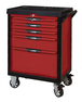 Servante ULTIMATE rouge 5 tiroirs équipée de 114 outils KS TOOLS - 809.5114