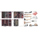 Servante ULTIMATE 5 tiroirs avec composition d’outils pour la carrosserie, 166 pièces KSTOOLS - 8095154