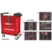 Servante ULTIMATE rouge 5 tiroirs équipée de 283 outils KS TOOLS - 809.5283