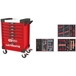 Servante ULTIMATE rouge 7 tiroirs équipée de 158 outils KS TOOLS - 809.7158