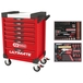 Servante ULTIMATE rouge 7 tiroirs équipée de 184 outils KS TOOLS - 809.7184