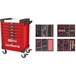Servante ULTIMATE rouge 7 tiroirs équipée de 241 outils KS TOOLS - 809.7241