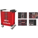 Servante ULTIMATE rouge 7 tiroirs équipée de 263 outils KS TOOLS - 809.7263