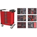 Servante ULTIMATE rouge 9 tiroirs équipée de 202 outils KS TOOLS - 809.9202