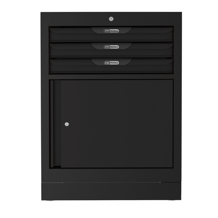 Bloc 3 tiroirs + porte 26'' KS TOOLS - 810.8003